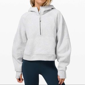 Lululemon 1/2 Zip Oversized Scuba Hoodie - Grey